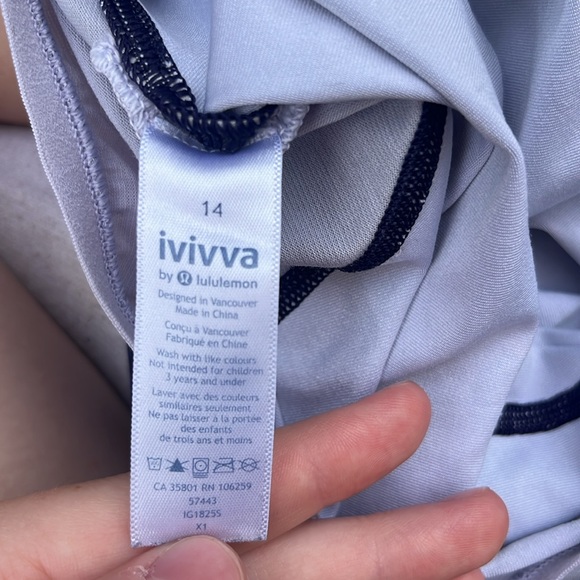 Ivivva tank top with built in bra, kids size 14 - Picture 5 of 5